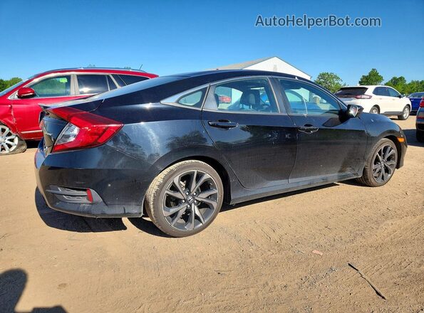 2HGFC2F81MH536808 2021 HONDA CIVIC Black Tył prawy
