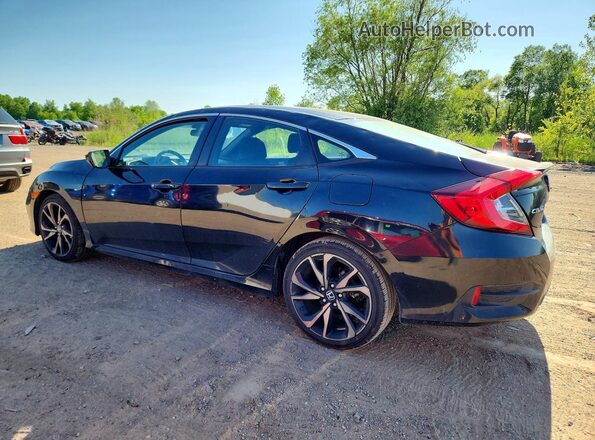 2HGFC2F81MH536808 2021 HONDA CIVIC Black Tył lewy