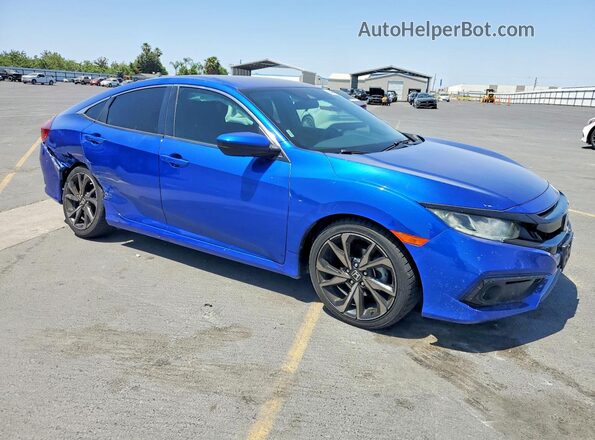 2HGFC2F81MH547596 2021 HONDA CIVIC Blue Przód prawy