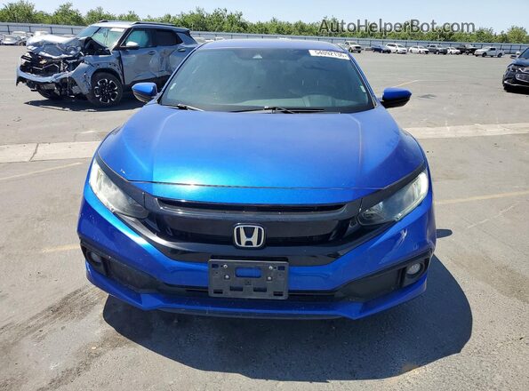 2HGFC2F81MH547596 2021 HONDA CIVIC Blue Widok z przodu