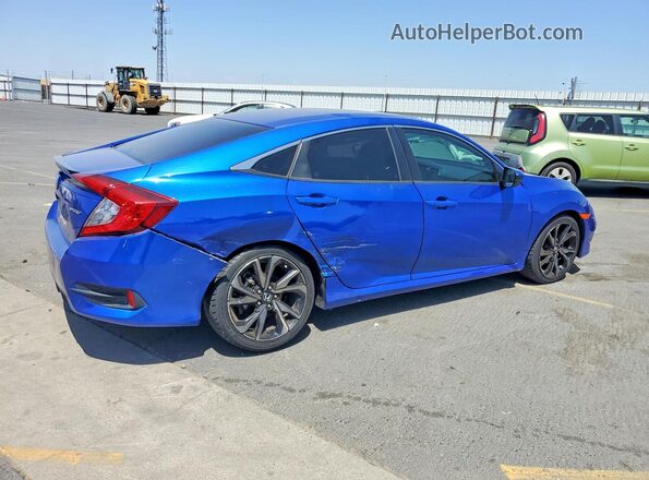 2HGFC2F81MH547596 2021 HONDA CIVIC Blue Tył prawy