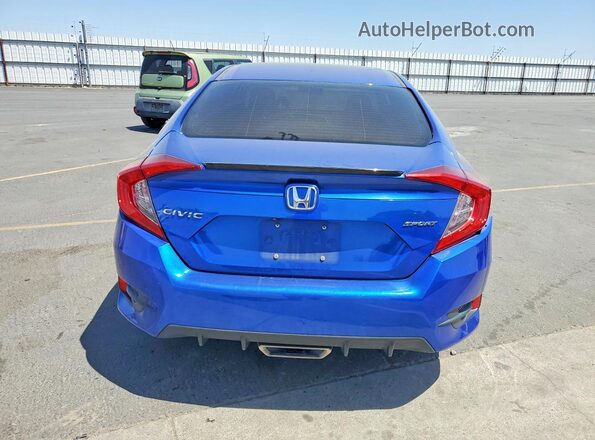 2HGFC2F81MH547596 2021 HONDA CIVIC Blue Widok z tyłu