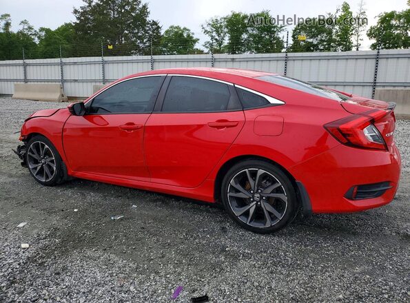 2HGFC2F81MH552376 2021 HONDA CIVIC Red Задня ліва чверть