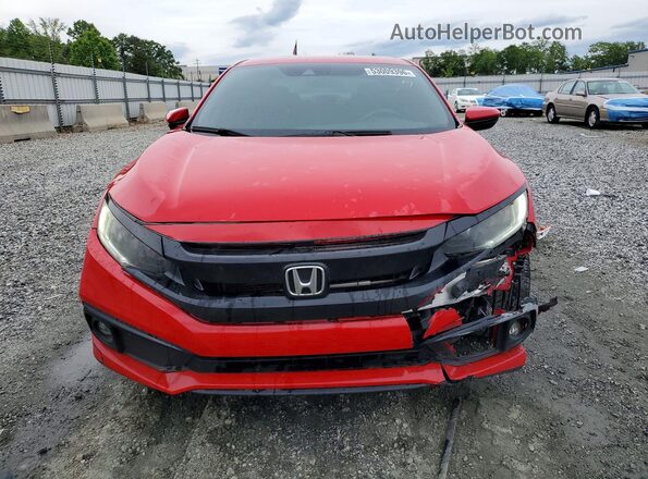 2HGFC2F81MH552376 2021 HONDA CIVIC Red Вид спереду