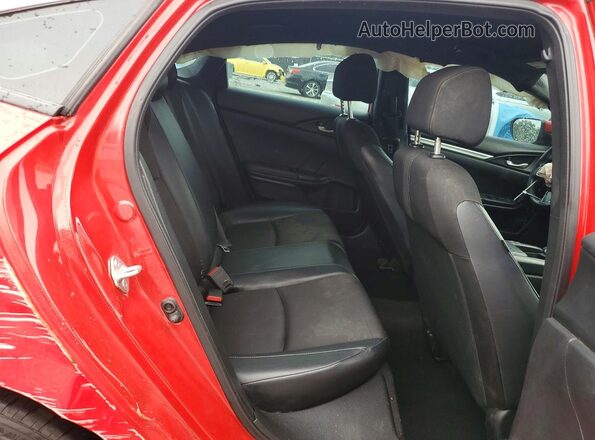 2HGFC2F81MH552376 2021 HONDA CIVIC Red Вид задніх сидінь
