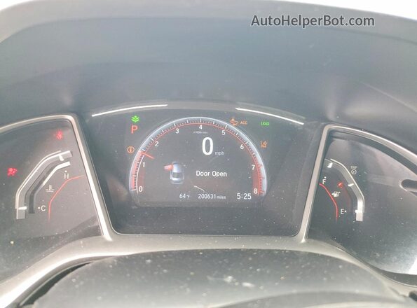 2HGFC2F81MH552376 2021 HONDA CIVIC Red Вид щитка приладів