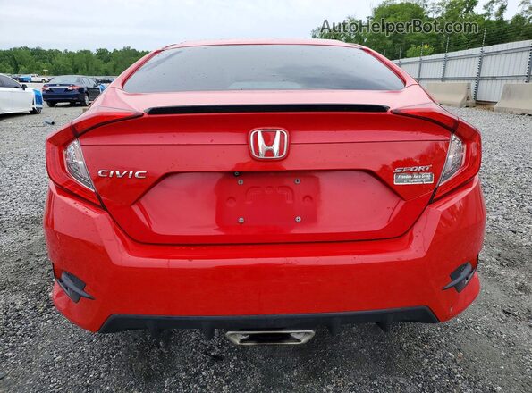 2HGFC2F81MH552376 2021 HONDA CIVIC Red Вид ззаду