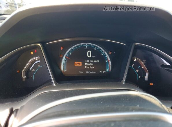 2HGFC2F82GH504034 2016 HONDA CIVIC Черный Вид щитка приборов