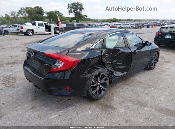 2HGFC2F82KH514118 2019 HONDA CIVIC Black Rear right