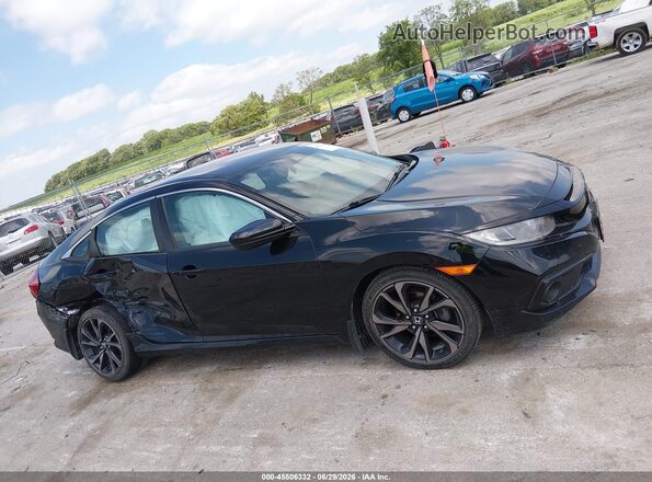 2HGFC2F82KH514118 2019 HONDA CIVIC Black Rear interior view
