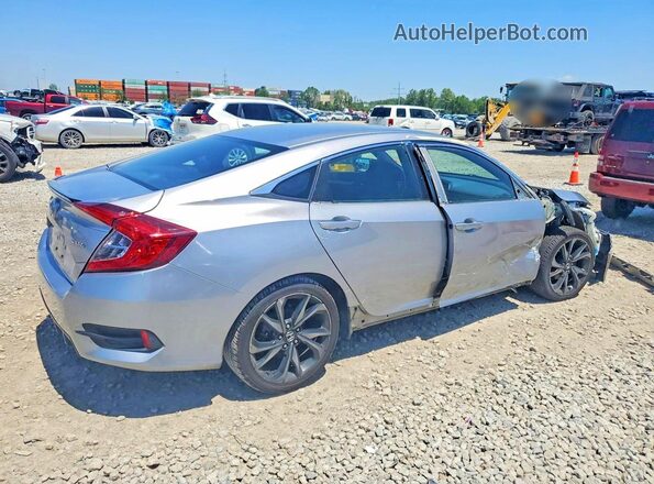 2HGFC2F82KH522896 2019 HONDA CIVIC Silver Tył prawy