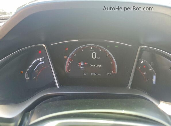 2HGFC2F82KH522896 2019 HONDA CIVIC Silver Widok zestawu wskaźników