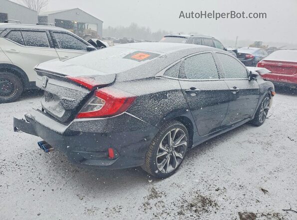 2HGFC2F82LH016177 2020 HONDA CIVIC Black უკანა მარჯვენა