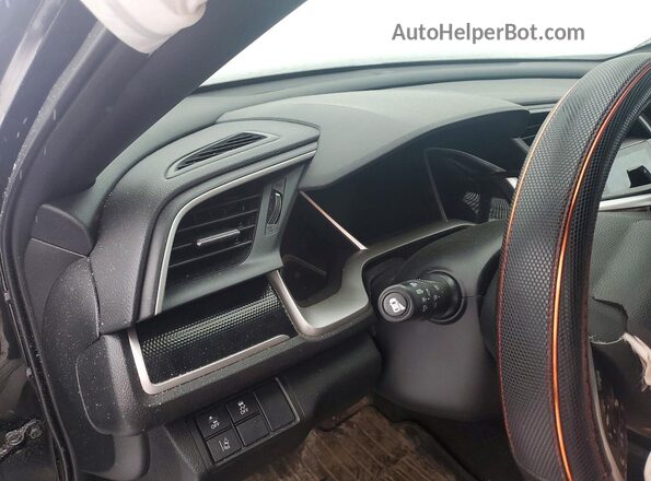 2HGFC2F82LH016177 2020 HONDA CIVIC Black ხელსაწყოთა პანელის ხედი