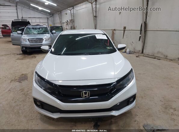 2HGFC2F82LH530983 2020 HONDA CIVIC White Instrument cluster view