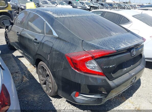 2HGFC2F82LH535097 2020 HONDA CIVIC Black Հետևի ձախ