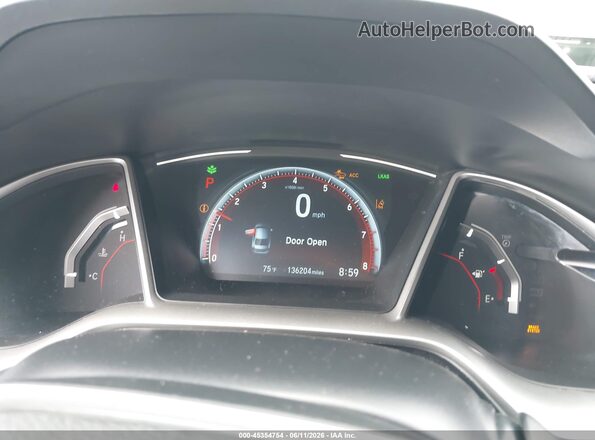 2HGFC2F82LH535097 2020 HONDA CIVIC Black Հետևի նստատեղերի տեսք