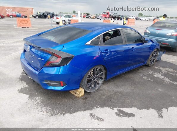 2HGFC2F82MH534257 2021 HONDA CIVIC Blue Задня права чверть