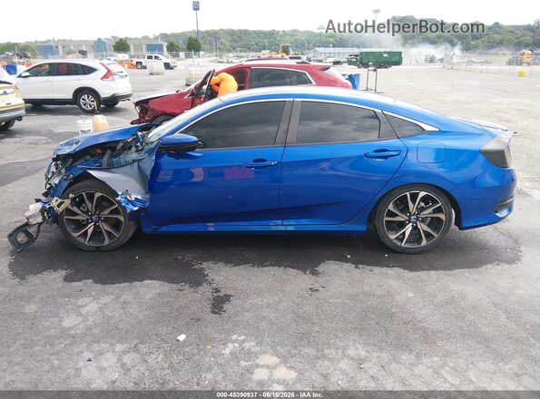 2HGFC2F82MH534257 2021 HONDA CIVIC Blue Панорамний вид салону 360°
