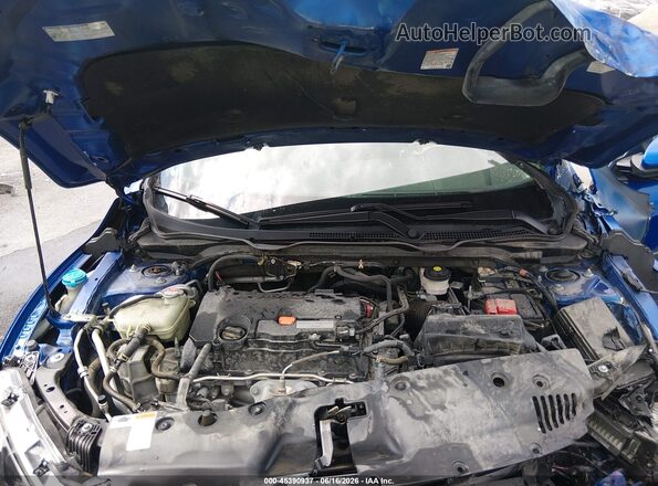 2HGFC2F82MH534257 2021 HONDA CIVIC Blue Вид ззаду