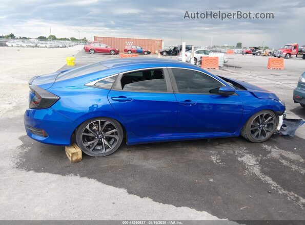 2HGFC2F82MH534257 2021 HONDA CIVIC Blue Вид задньої частини салону