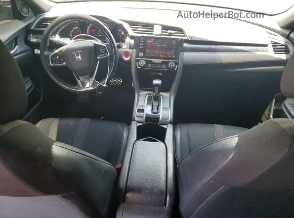 2HGFC2F83KH504567 2019 HONDA CIVIC Black Вид панелі приладів