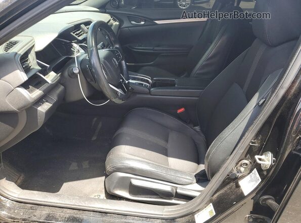 2HGFC2F83KH504567 2019 HONDA CIVIC Black Вид салону спереду