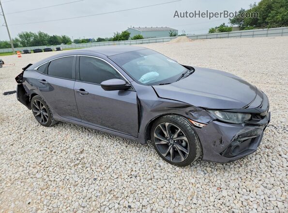 2HGFC2F83KH530683 2019 HONDA CIVIC Gray 