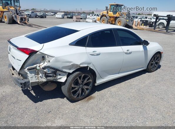 2HGFC2F83KH576255 2019 HONDA CIVIC White Задня права чверть