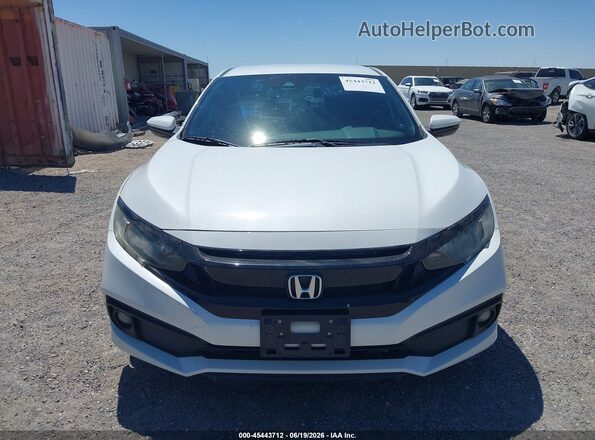 2HGFC2F83KH576255 2019 HONDA CIVIC White Вид задньої частини салону
