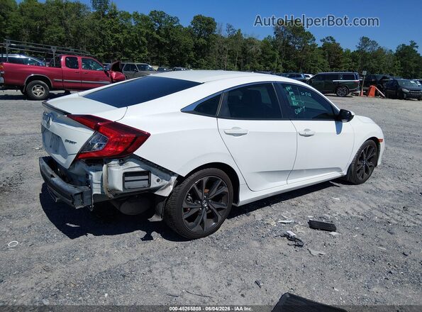 2HGFC2F83KH602837 2019 HONDA CIVIC White Հետևի աջ