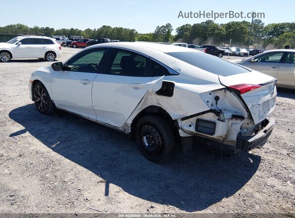 2HGFC2F83KH602837 2019 HONDA CIVIC White Հետևի ձախ