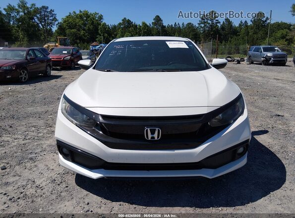 2HGFC2F83KH602837 2019 HONDA CIVIC White Սարքավորումների վահանակի տեսք