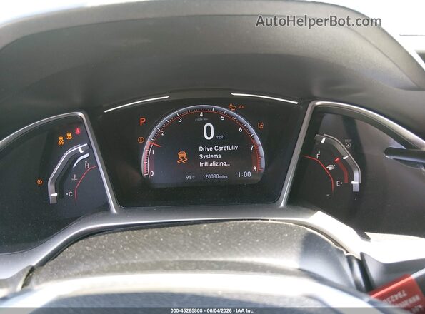 2HGFC2F83KH602837 2019 HONDA CIVIC White Հետևի նստատեղերի տեսք