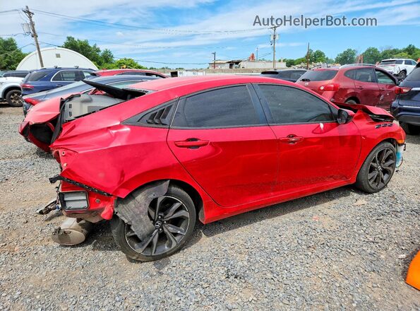 2HGFC2F83LH543189 2020 HONDA CIVIC Красный Задняя правая четверть