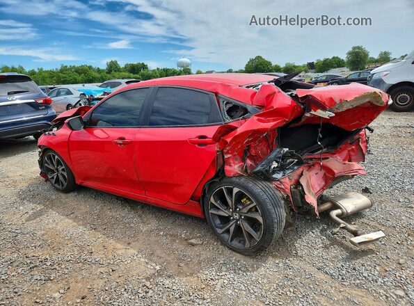 2HGFC2F83LH543189 2020 HONDA CIVIC Красный Задняя левая четверть