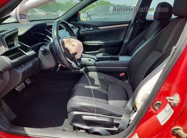 2HGFC2F83LH554418 2020 HONDA CIVIC Красный Вид салона спереди