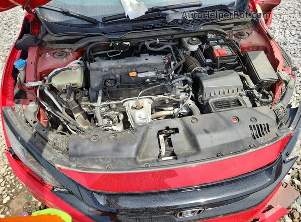 2HGFC2F83LH554418 2020 HONDA CIVIC Красный Вид задней части салона