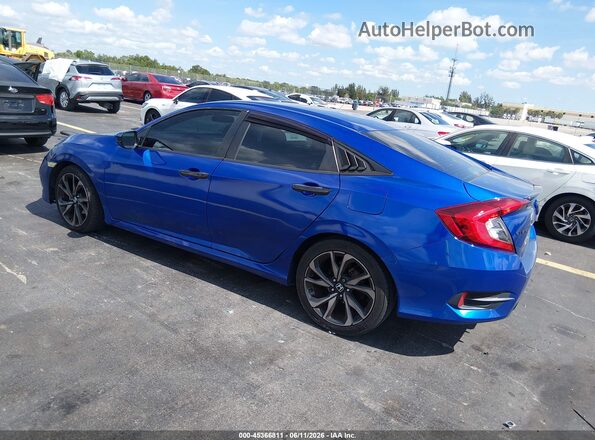 2HGFC2F83LH584521 2020 HONDA CIVIC Blue Trasero izquierdo
