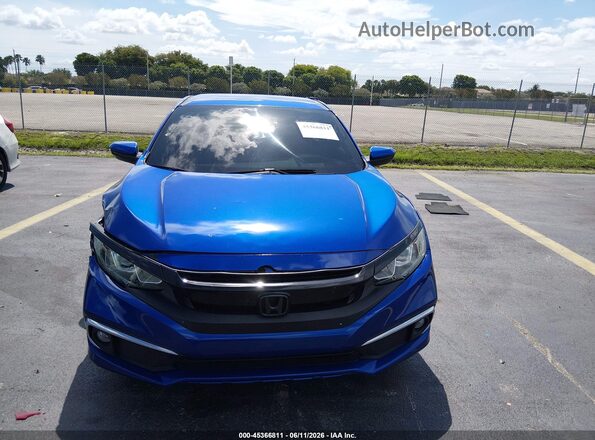 2HGFC2F83LH584521 2020 HONDA CIVIC Blue Vista interior trasera