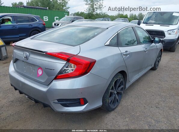 2HGFC2F83MH529231 2021 HONDA CIVIC Silver Задня права чверть