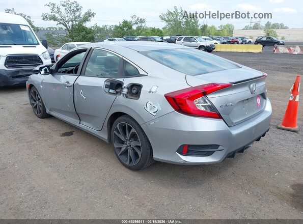 2HGFC2F83MH529231 2021 HONDA CIVIC Silver Задня ліва чверть