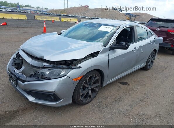 2HGFC2F83MH529231 2021 HONDA CIVIC Silver Передня ліва чверть