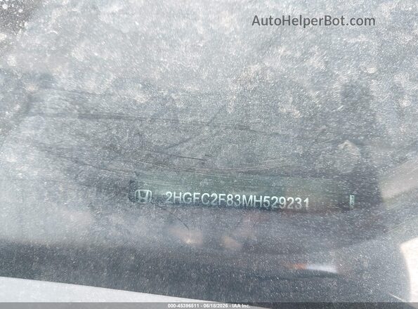 2HGFC2F83MH529231 2021 HONDA CIVIC Silver 