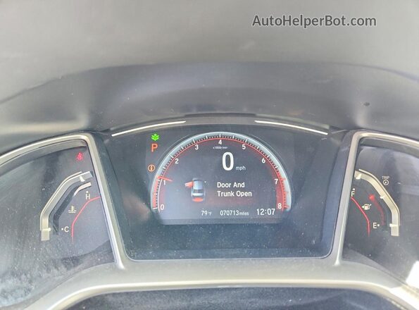 2HGFC2F83MH555909 2021 HONDA CIVIC Черный Вид щитка приборов