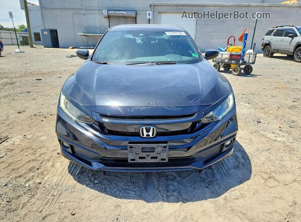 2HGFC2F83MH555909 2021 HONDA CIVIC Черный Вид спереди