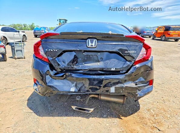 2HGFC2F83MH555909 2021 HONDA CIVIC Черный Вид сзади