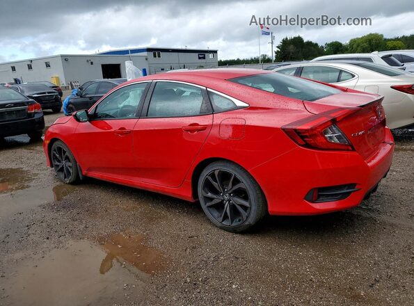 2HGFC2F84KH018320 2019 HONDA CIVIC Red Задня ліва чверть
