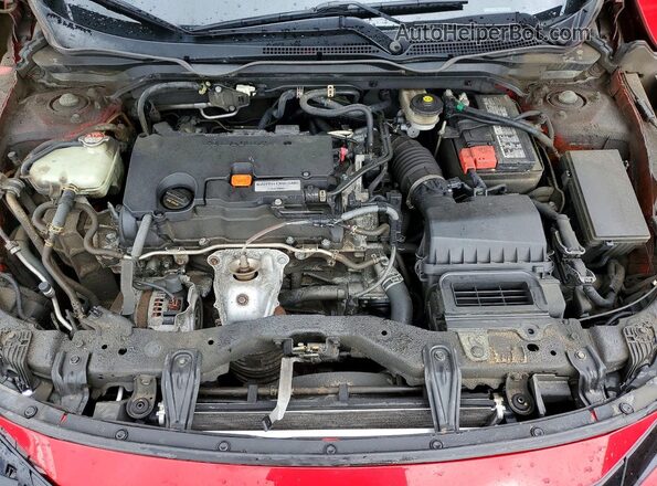 2HGFC2F84KH018320 2019 HONDA CIVIC Red Вид задньої частини салону