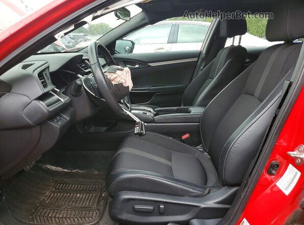 2HGFC2F84KH018320 2019 HONDA CIVIC Red Вид салону спереду
